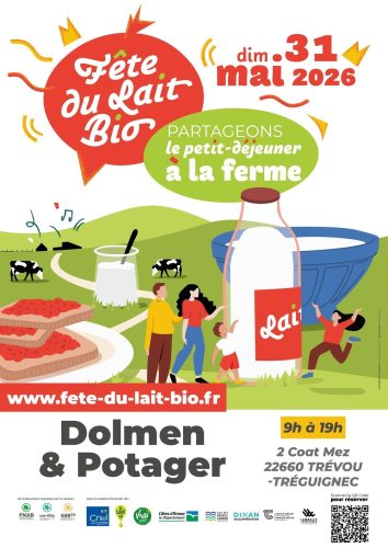 Fête du lait Bio à la Ferme Dolmen et Potager le 31 mai