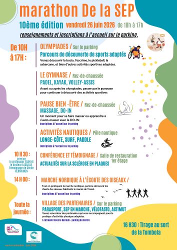 Vendredi 26 juin : Marathon de la sclérose en plaques – animations et découvertes des activités adaptées à Trestel