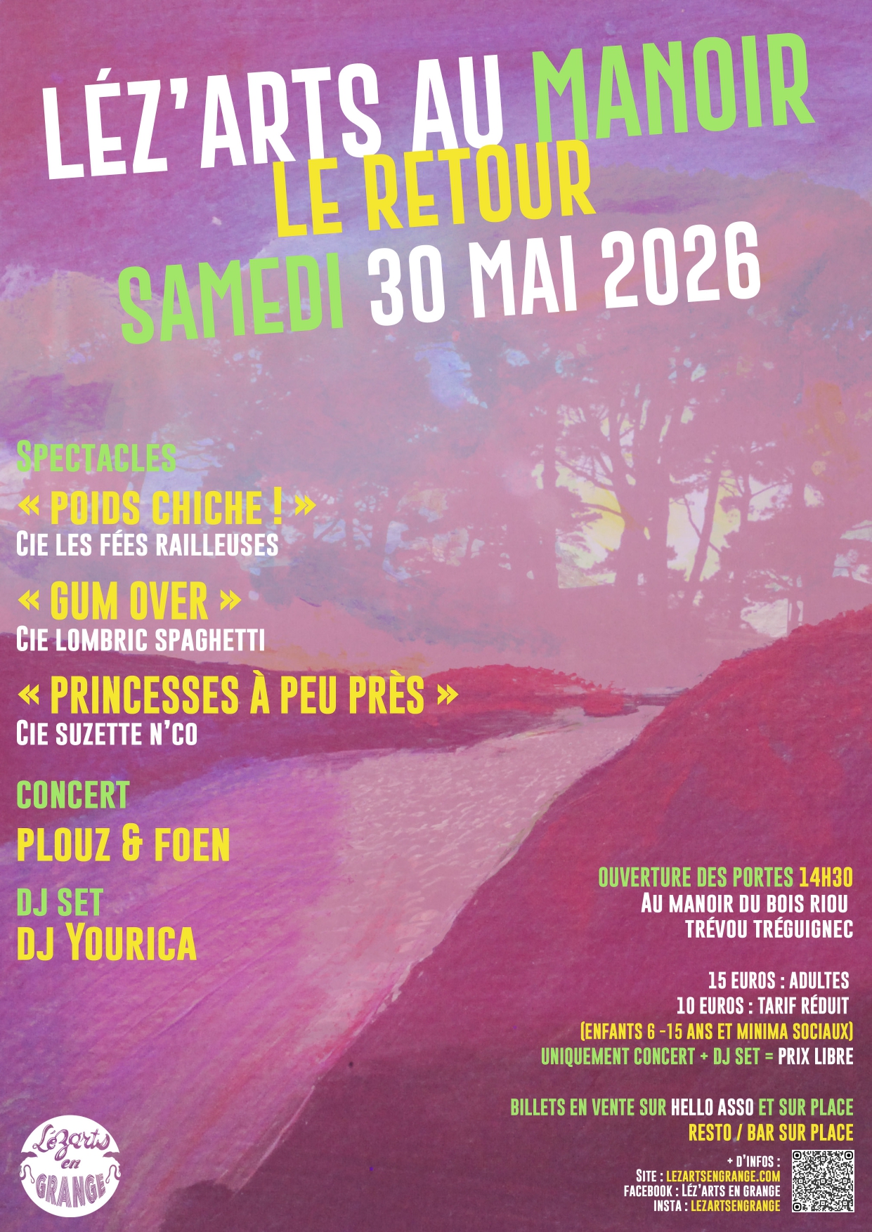 Léz’Arts au manoir, le retour ! Le 30 mai 2026 – Manoir de Bois Riou au Trévou