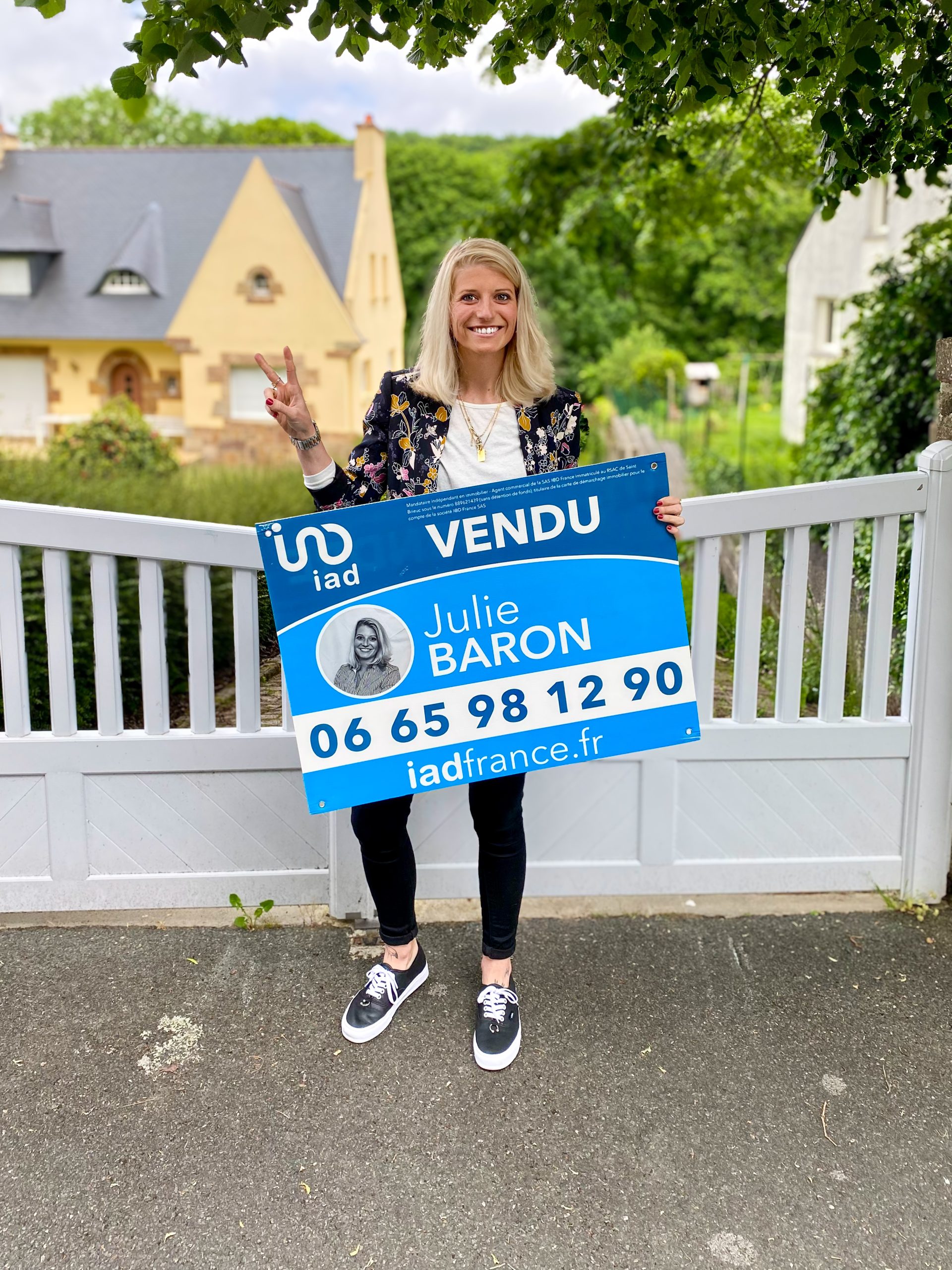 Julie Baron reprend son activité de conseillère immobilière