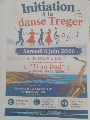 Samedi 6 juin à 14h30 — Stage d’initiation à la DANS TREGER