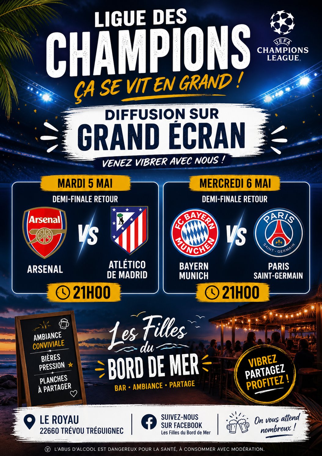 DEMI FINALES DE LA LIGUE DES CHAMPIONS 