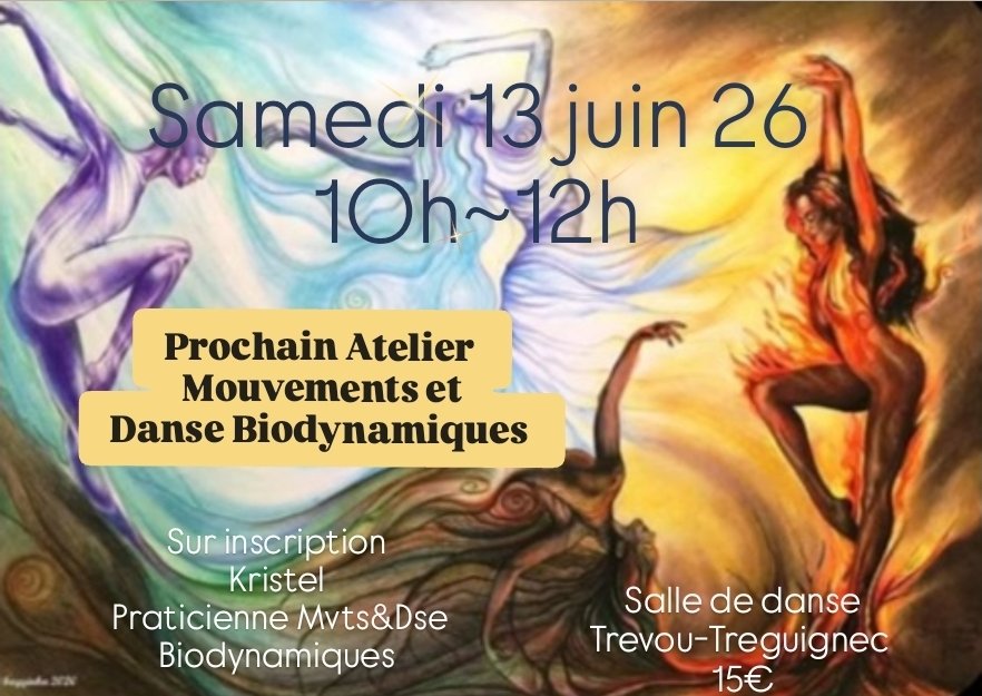 Atelier mensuel Mouvements et Danse Biodynamiques