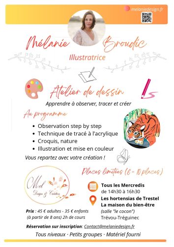 🎨À partir du 20 mai : atelier dessin tous les mercredis aux Hortensias