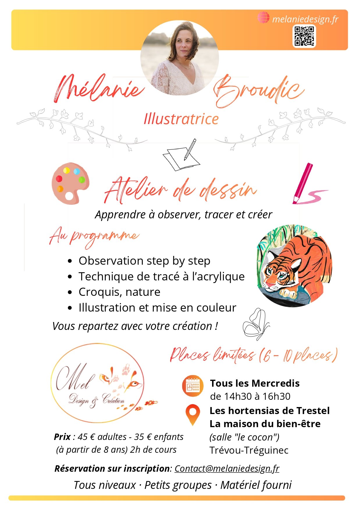 🎨À partir du 20 mai : atelier dessin tous les mercredis aux Hortensias