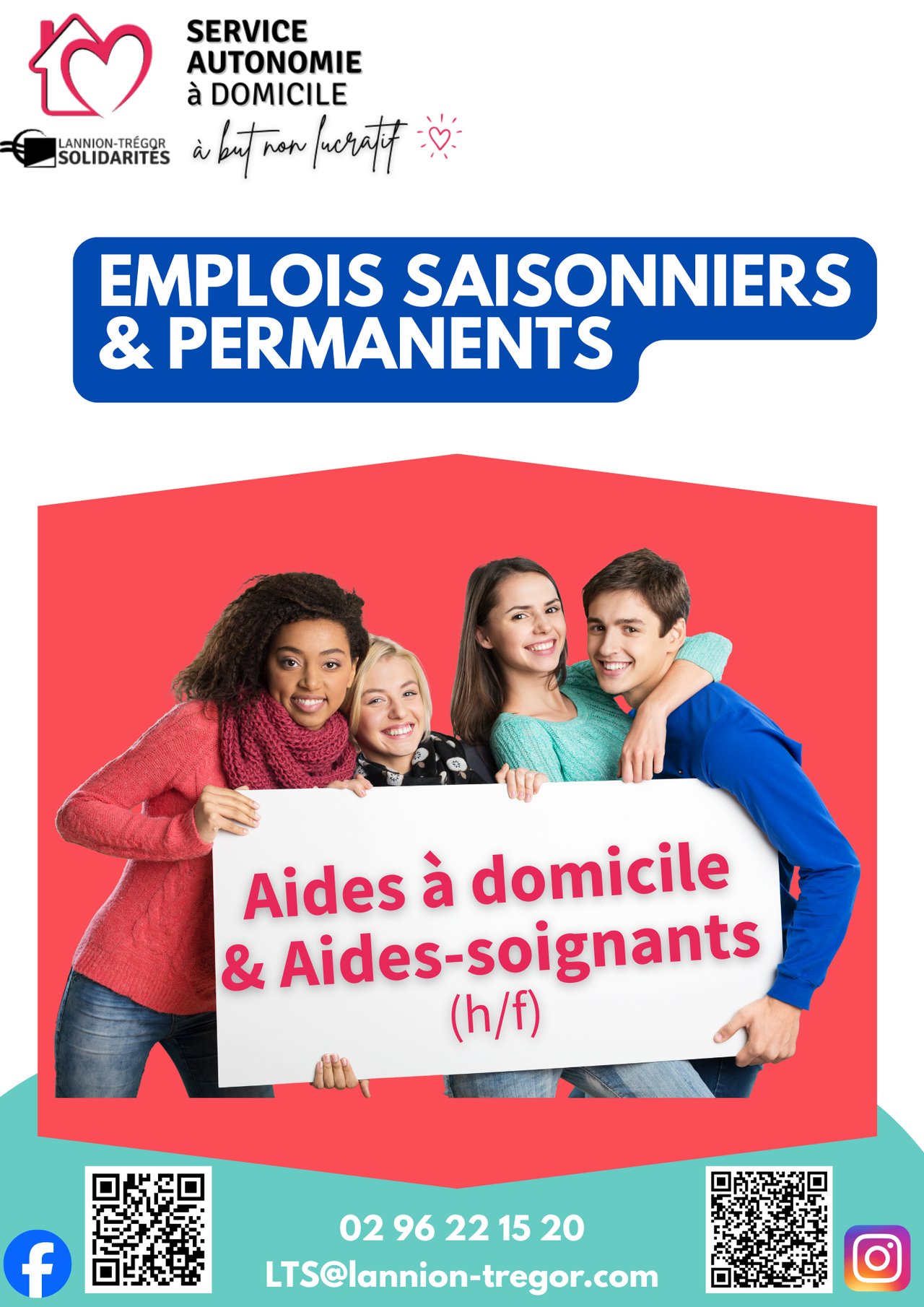 Des opportunités d’emploi au sein de Lannion Trégor Solidarités