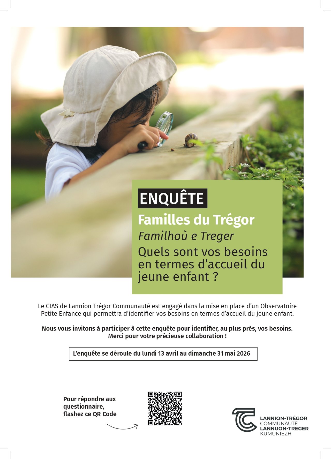 L'accueil du jeune enfant : une enquête lancée par LTC pour identifier les besoins des familles
