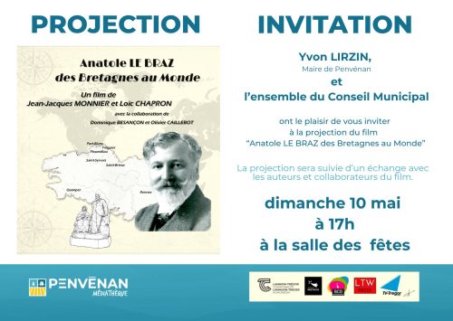 Dimanche 10 mai à 17h - Penvenan : Projection du film «Anatole Le Braz des Bretagnes au Monde»