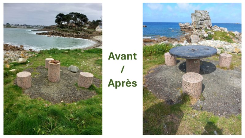 Une nouvelle vie pour la table de Port Le Goff