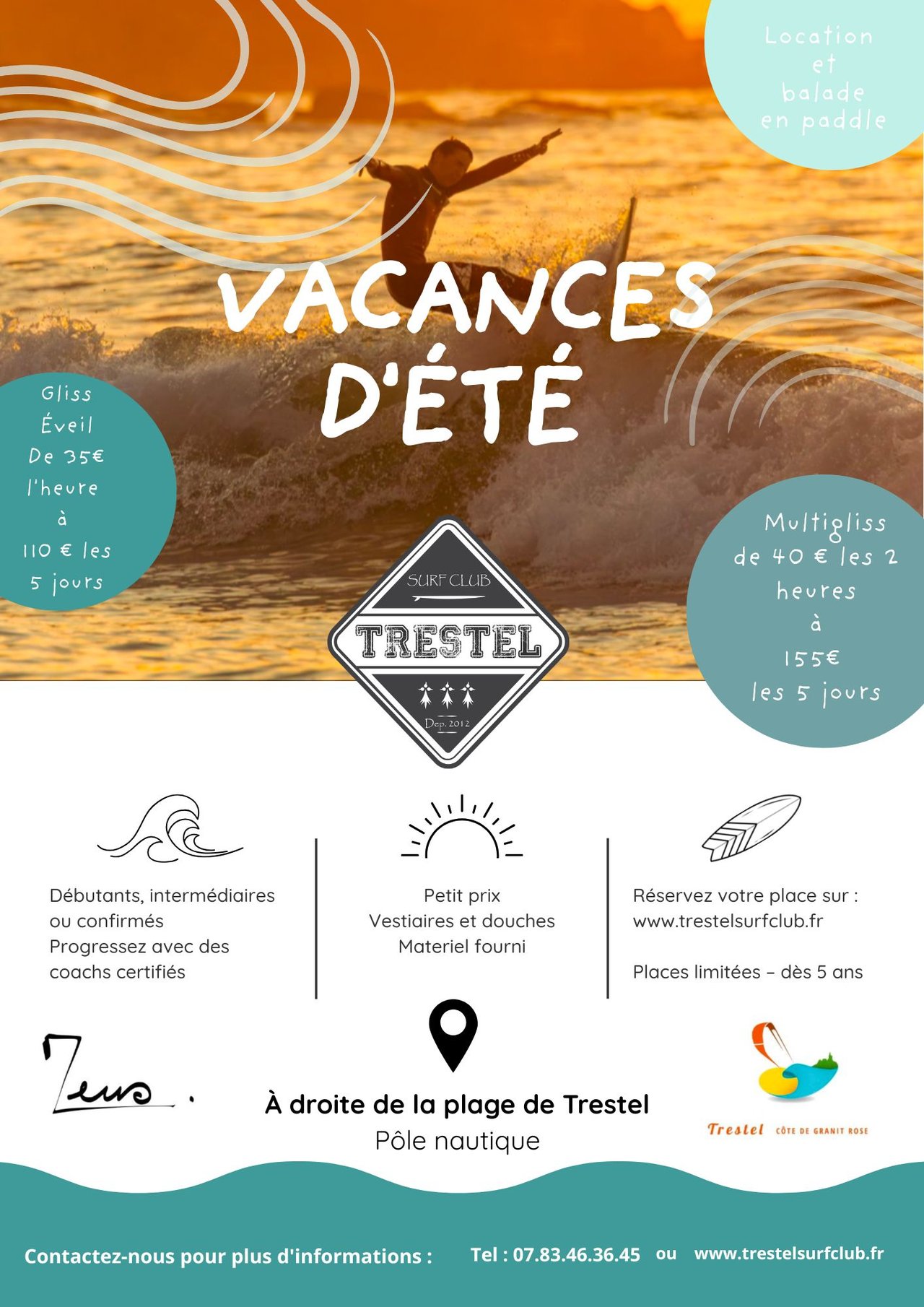 Les réservations été 2026 sont ouvertes au Trestel Surf Club !