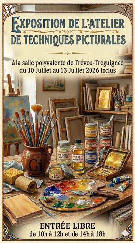 Du 10 au 13 juillet : Exposition de l'atelier Techniques Picturales