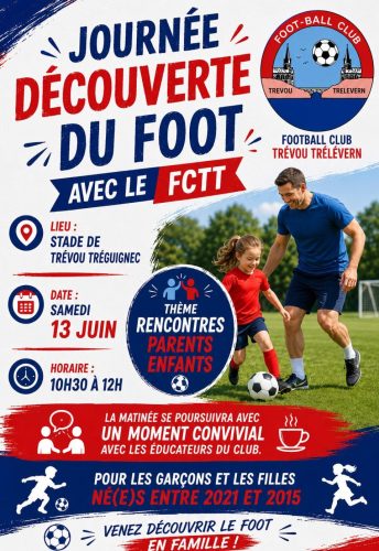 Samedi 13 juin : le Football Club Trévou-Trélévern ouvre ses portes aux jeunes et à leurs familles