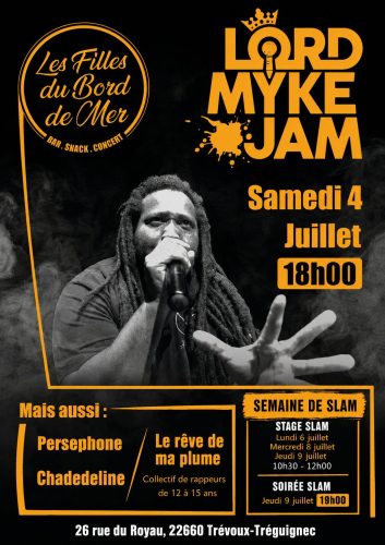 Aux Filles du Bord de Mer : Concert et Stages de Slam