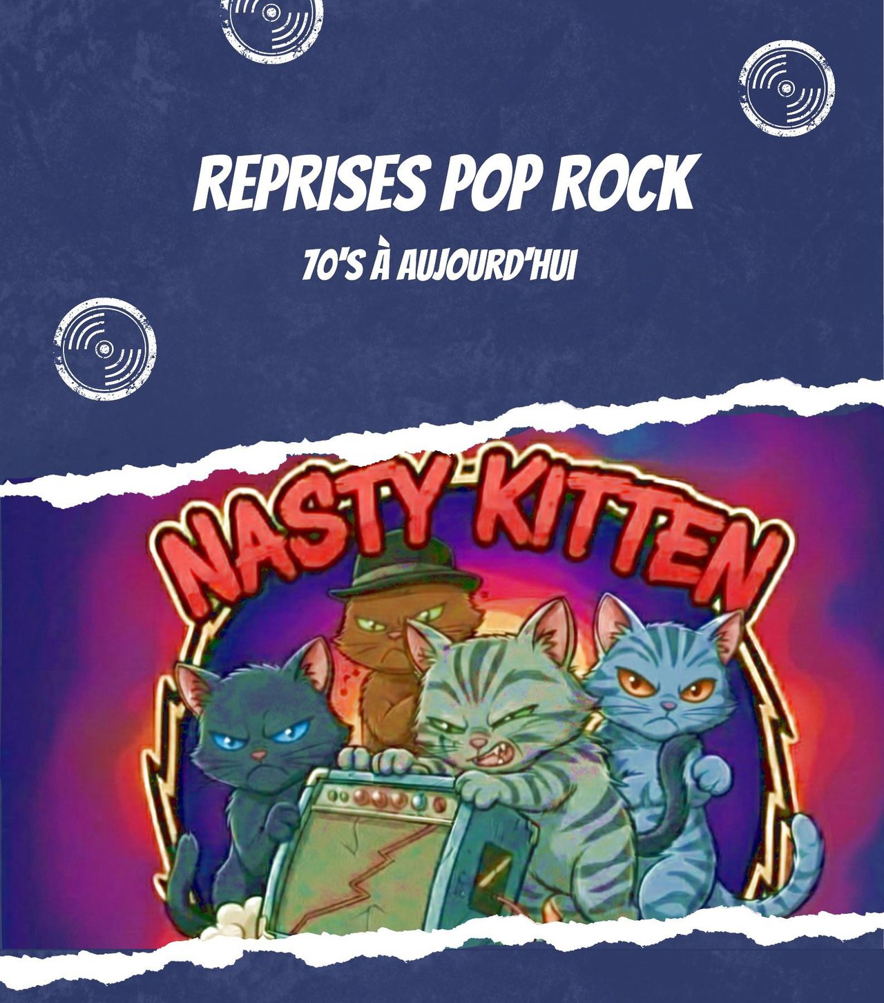 Samedi 4 juillet Nasty Kitten en concert à 20h30