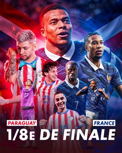 Samedi 4 juillet à 23h : Paraguay - France au Pub l'Hermine