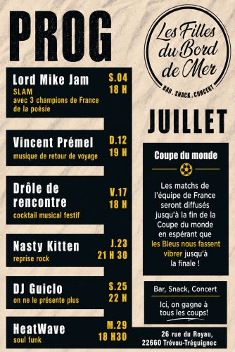 PROGRAMMATION JUILLET