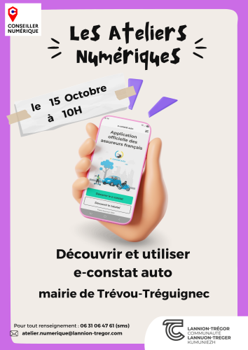 💻 Jeudi 15 octobre : Atelier numérique sur le e-constat - Comment ça marche ?