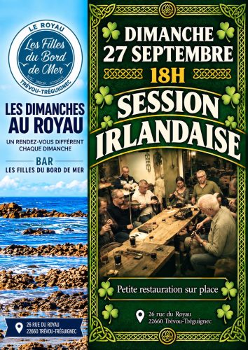 🍀Dimanche 27 septembre : Session irlandaise aux Filles de Bord de Mer