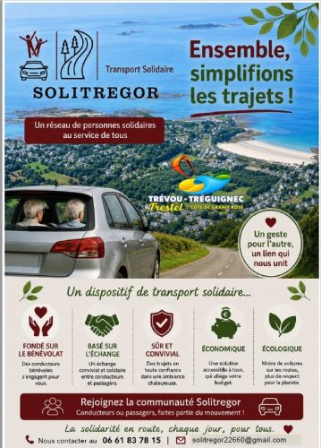 SoliTrégor :  le transport solidaire au service des Trévousiens