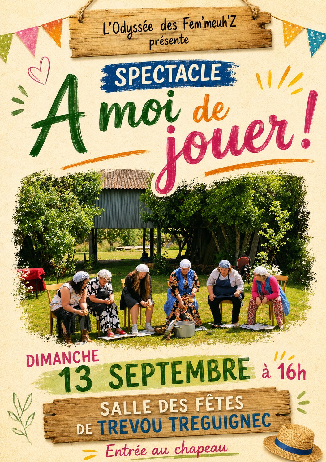 Dimanche 13 septembre : représentation théâtrale « À moi de jouer ! »