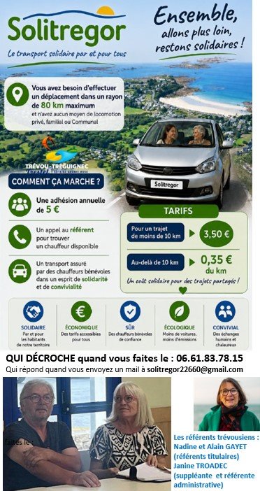 🚗 Lundi 28 septembre : SoliTrégor - une réunion d’information pour les chauffeurs bénévoles