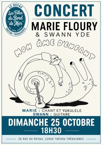 Dimanche 25 octobre : Marie Floury en concert aux Filles du Bord de Mer